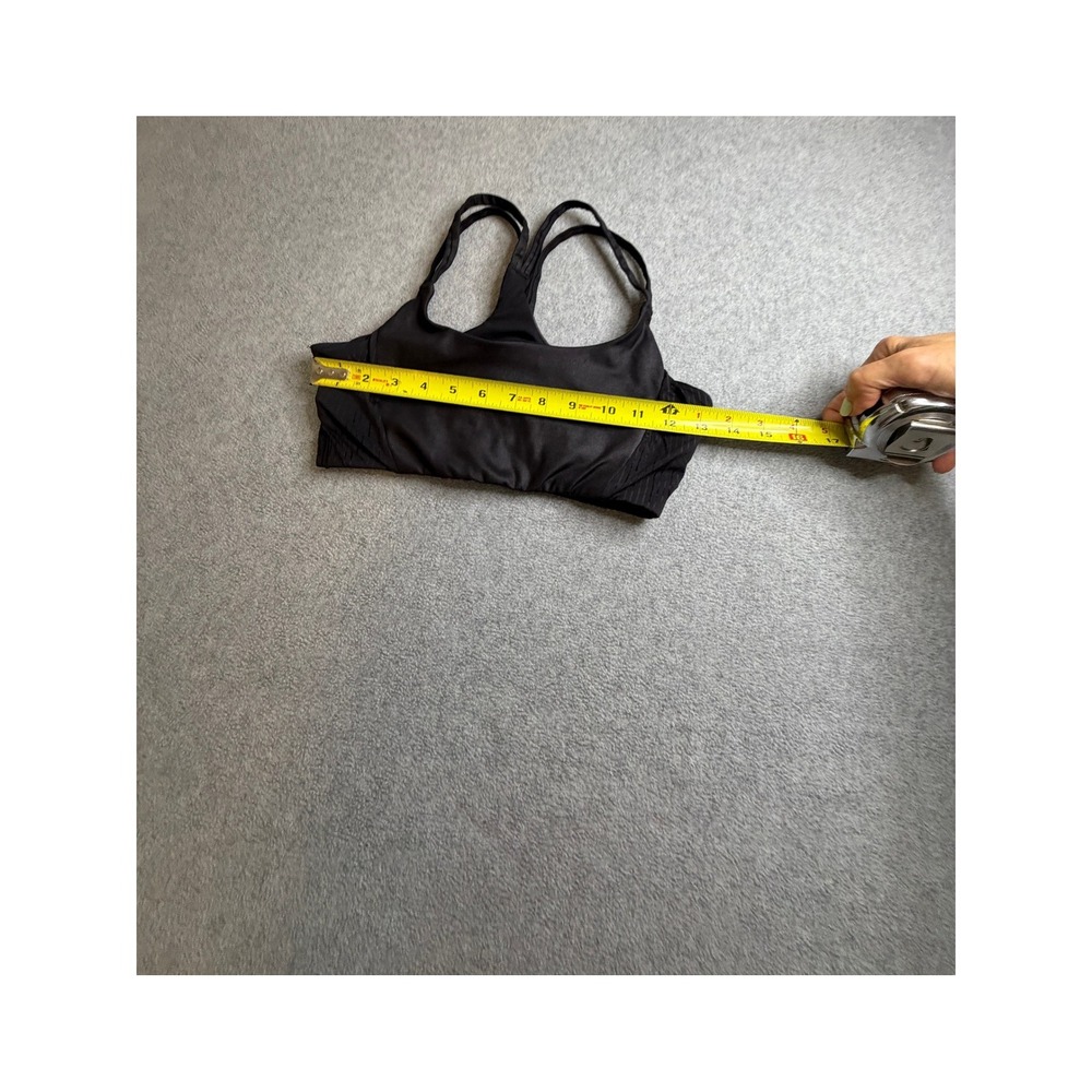 Fabletics Womens Black Racerback Sports Bra Double Strap Activewear Size S - Picture 4 of 4